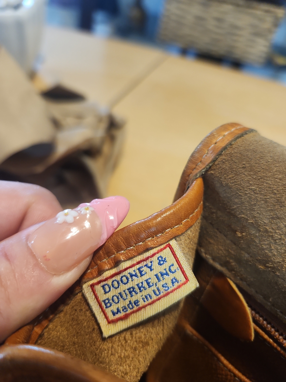 Dooney & Bourke Saddle Brown Pebble Leather Crossbody - Picture 8 of 10